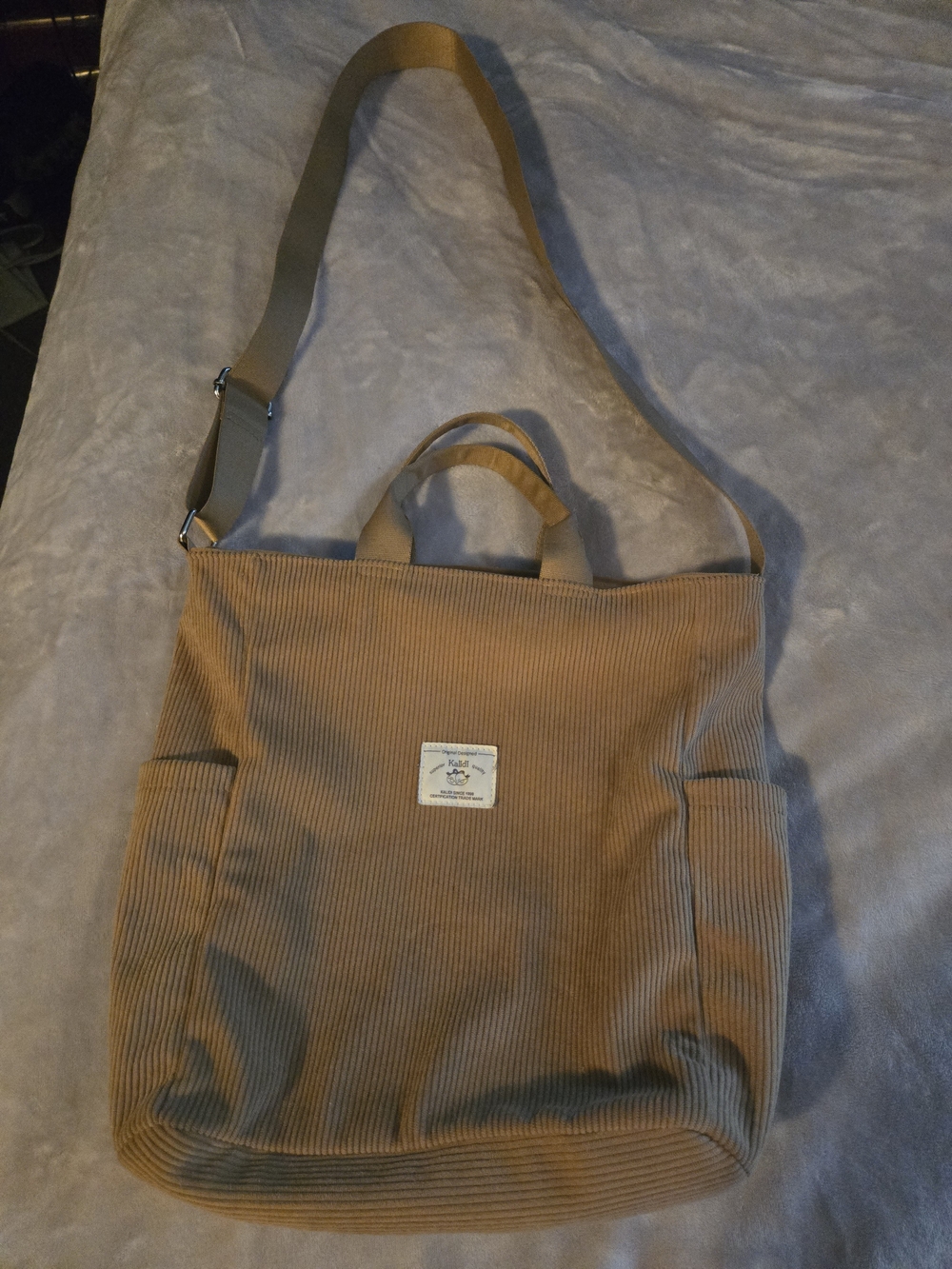 NWOT Everyday Corduroy Tote Bag in Light Brown